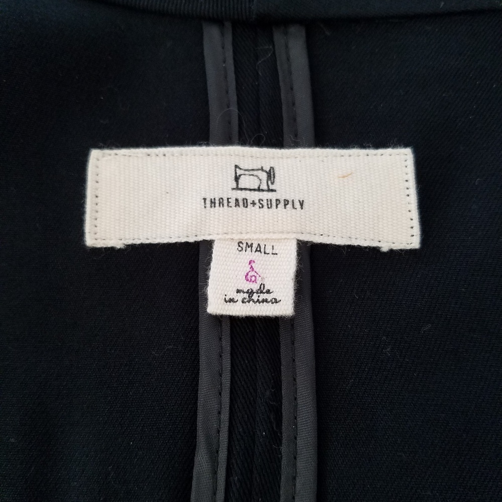 Draping Tie Belt Long Coat - Picture 7 of 8